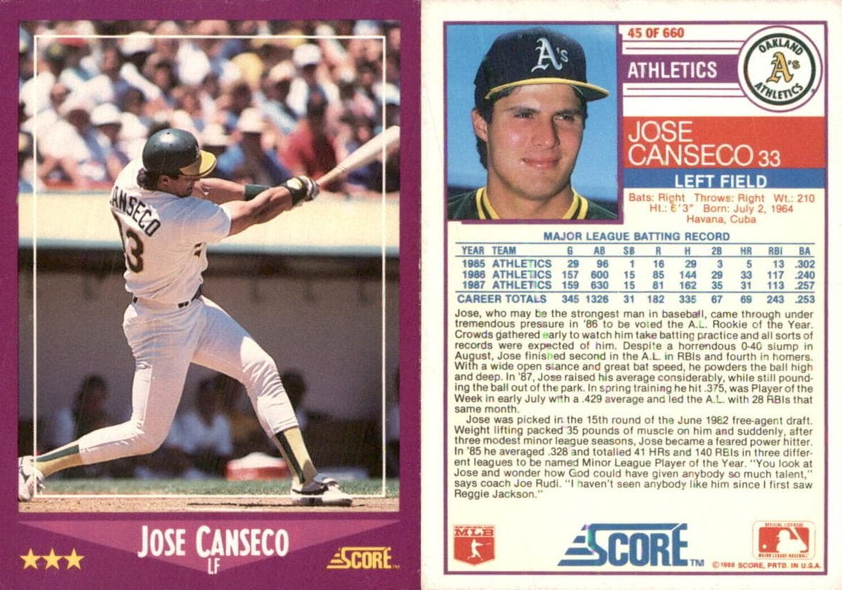 Jose Canseco #45