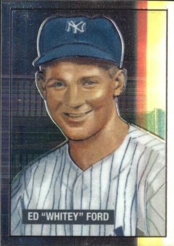 Ed "Whitey" Ford 2001 bowman Bowman Chrome