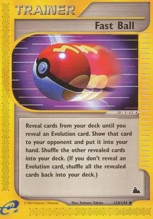 Fast Ball trading card
