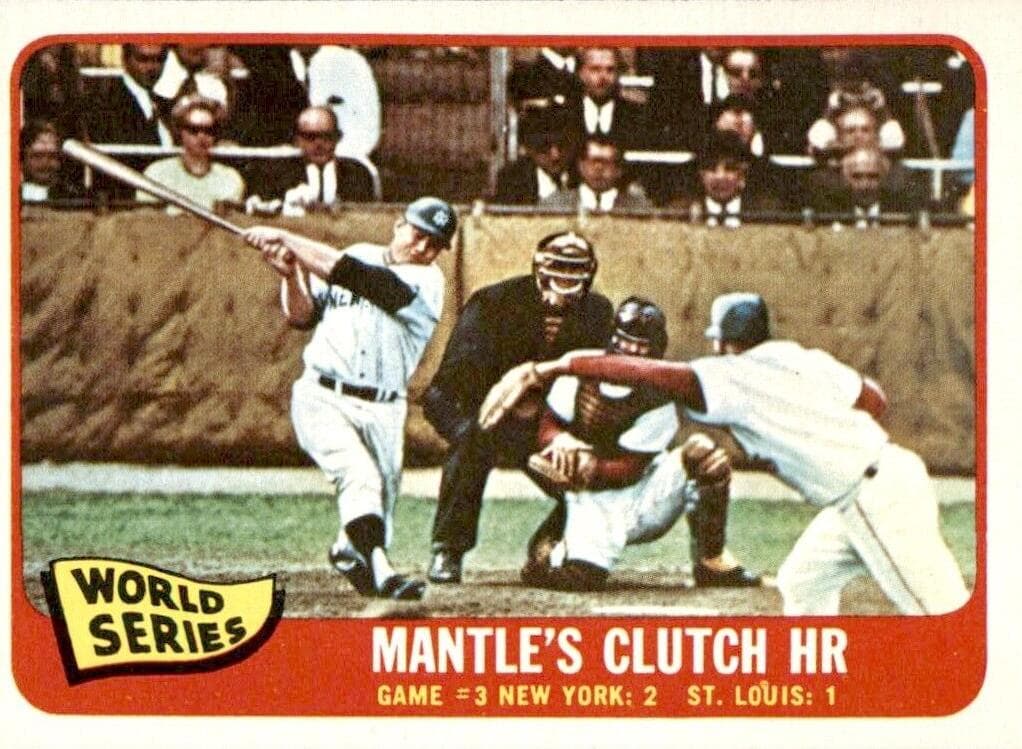World Series Game #3 - Mantle's Clutch Home Run 1965 topps Topps