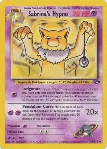 Sabrina's Hypno trading card