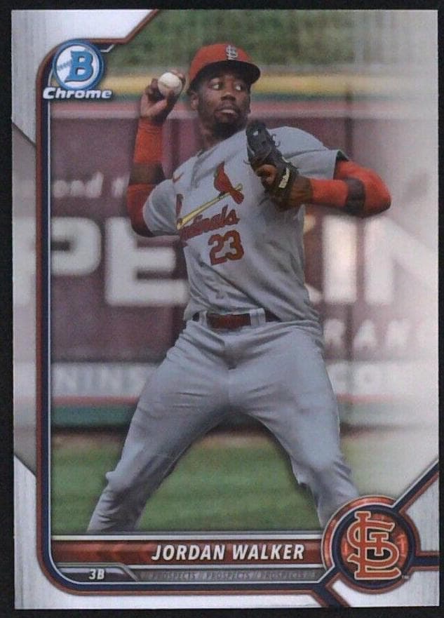 Jordan Walker 2022 bowman Draft Chrome