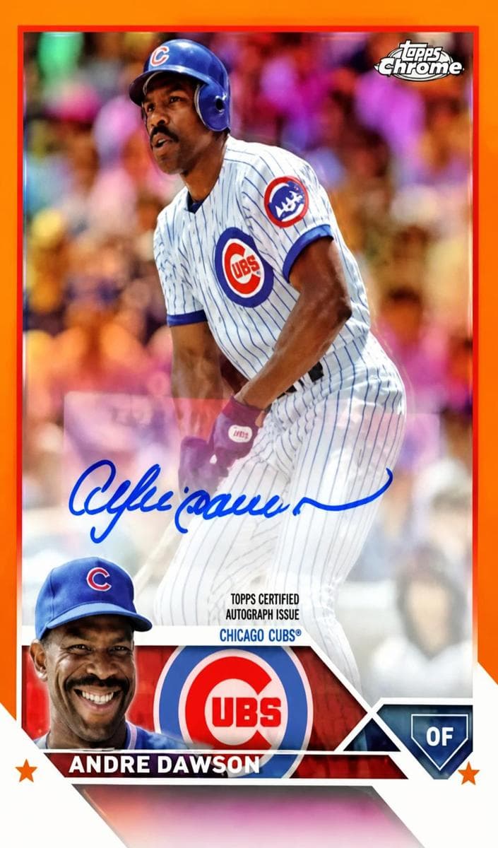 Andre Dawson 2023 topps Topps Chrome Update