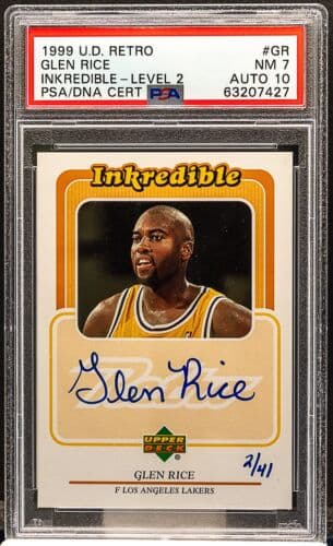 Glen Rice 1999 upper-deck Retro