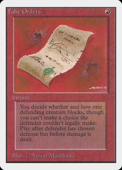 False Orders #143