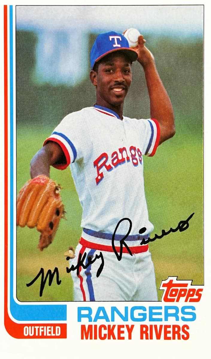 Mickey Rivers trading card