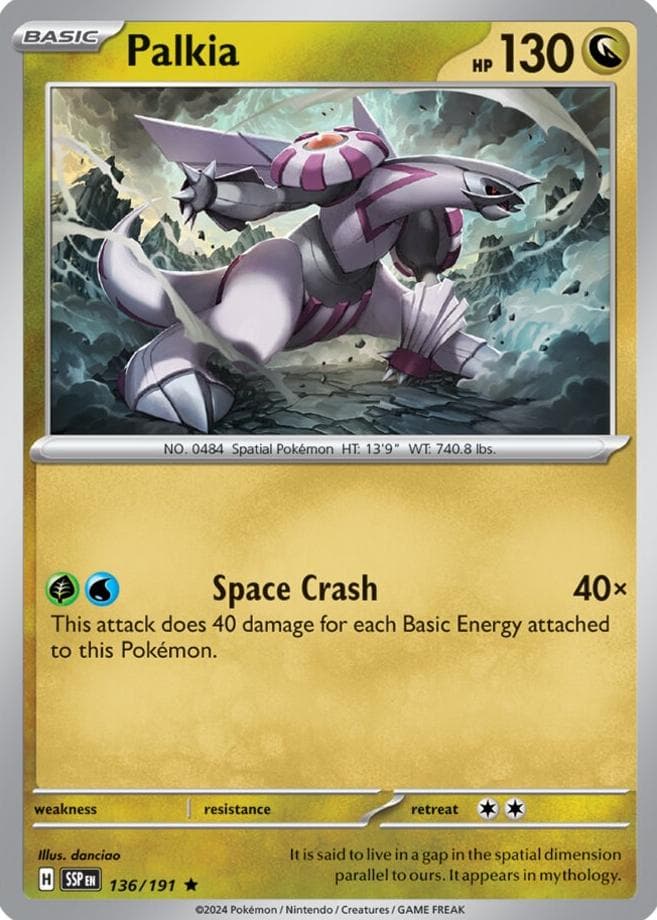 Palkia trading card