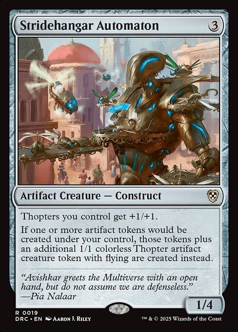 Stridehangar Automaton 2025 Magic: The Gathering Aetherdrift Commander