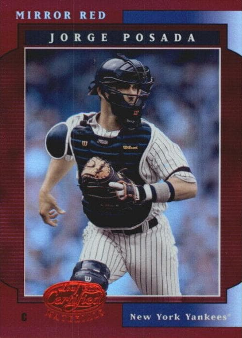 Jorge Posada 2001 leaf Leaf Certified Materials