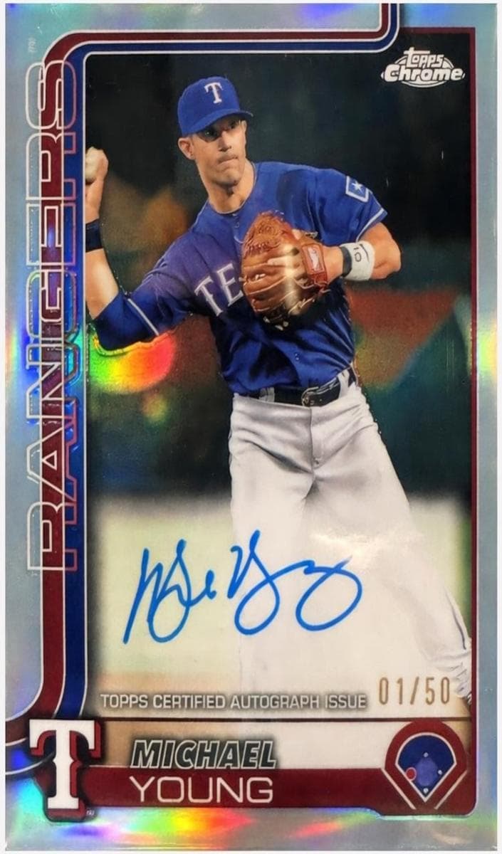Michael Young 2025 topps Chrome