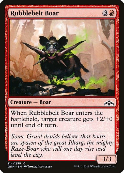 Rubblebelt Boar 2018 Magic: The Gathering Guilds of Ravnica