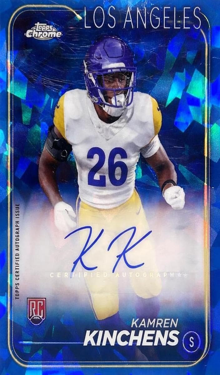 Kamren Kinchens 2024 topps Topps Chrome Sapphire Edition