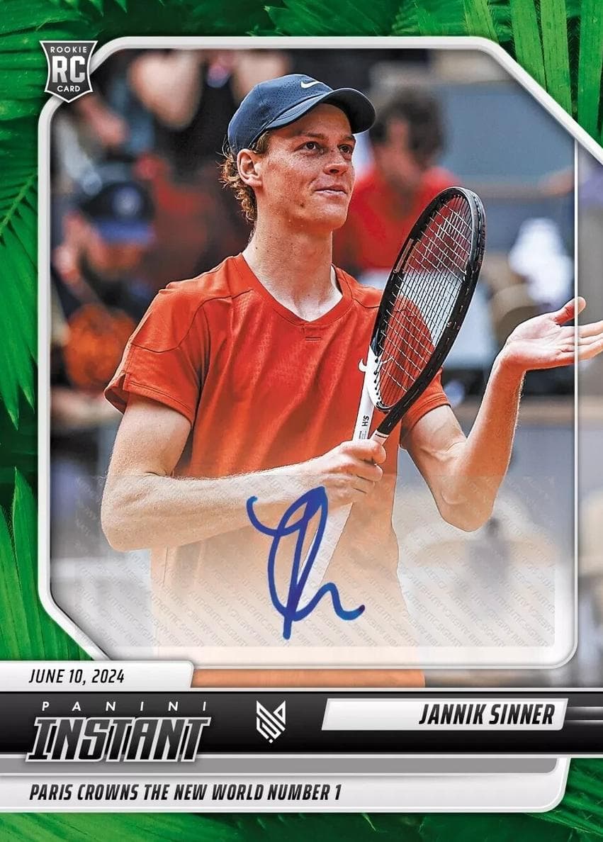 Jannik Sinner trading card