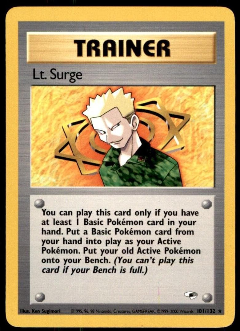 Lt. Surge trading card