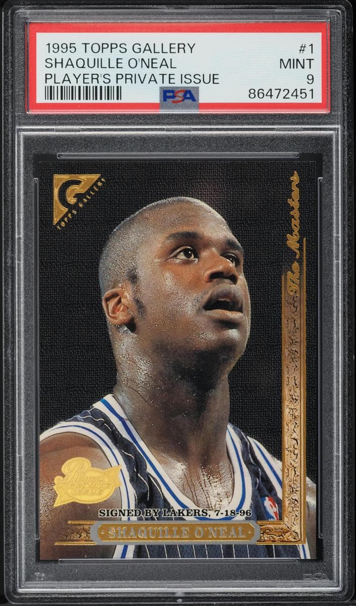 Shaquille O'Neal 1995 topps