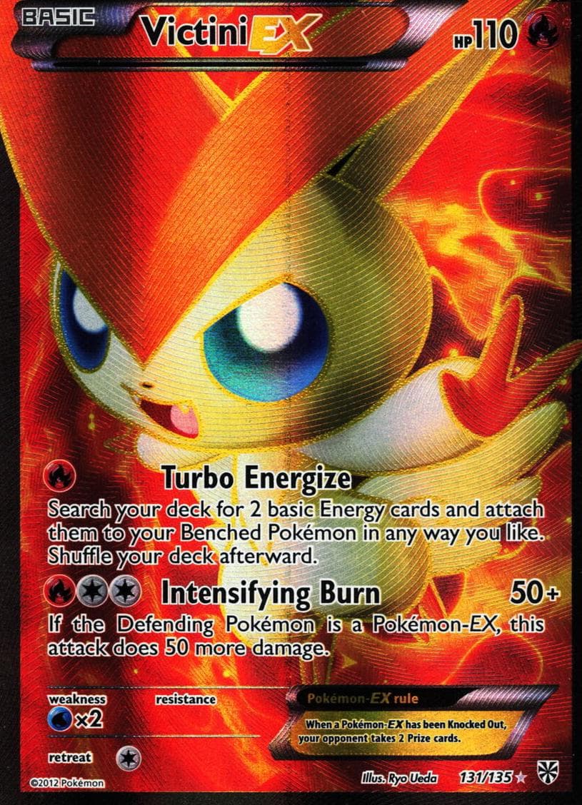 Victini ex trading card