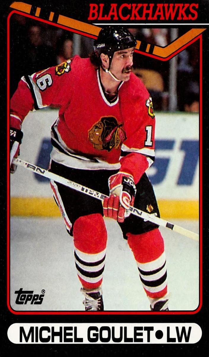 Michel Goulet 1990 topps Topps