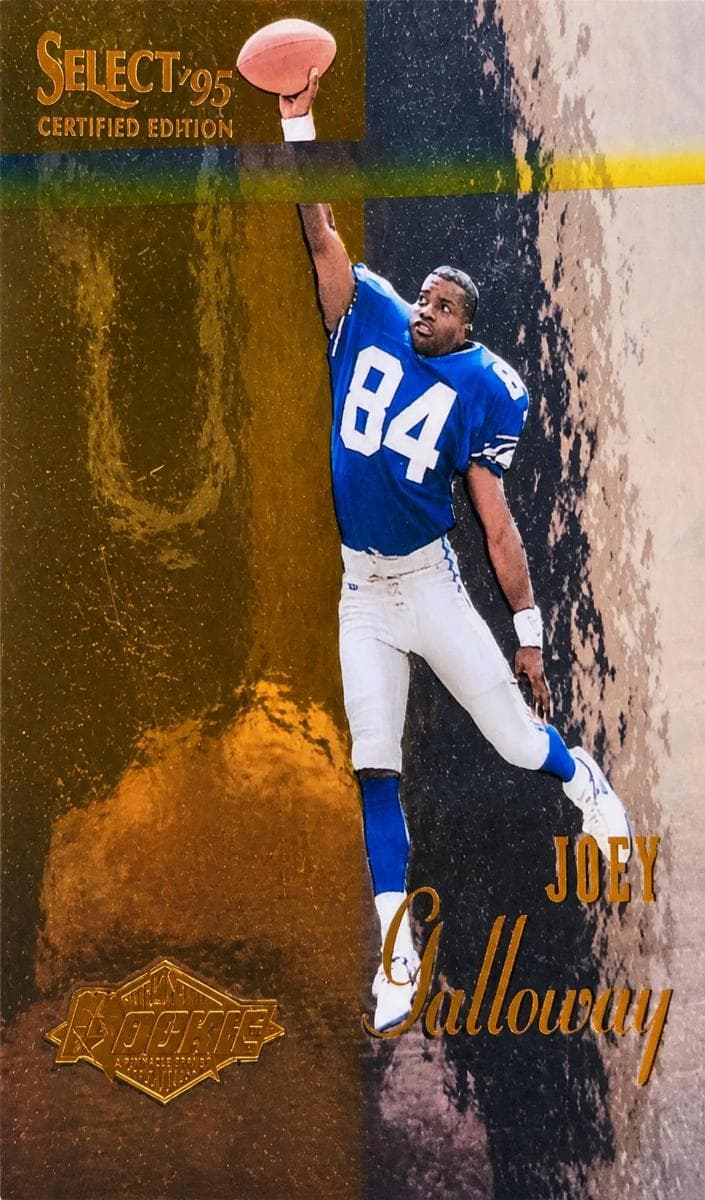 Joey Galloway 1995 panini Certified Football Mirror Gold