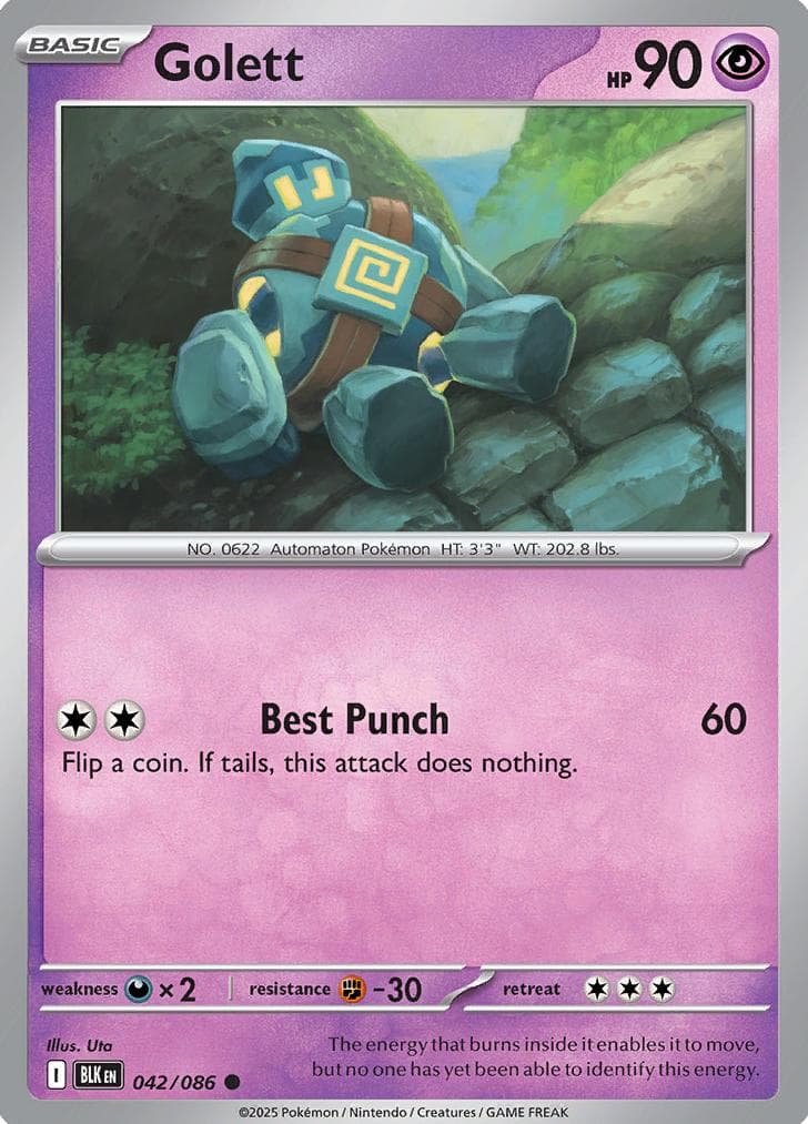 Golett trading card