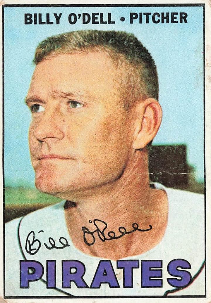 Billy O'Dell 1967 topps