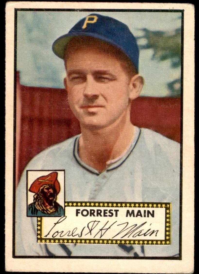 Forrest Main 1952 topps Topps