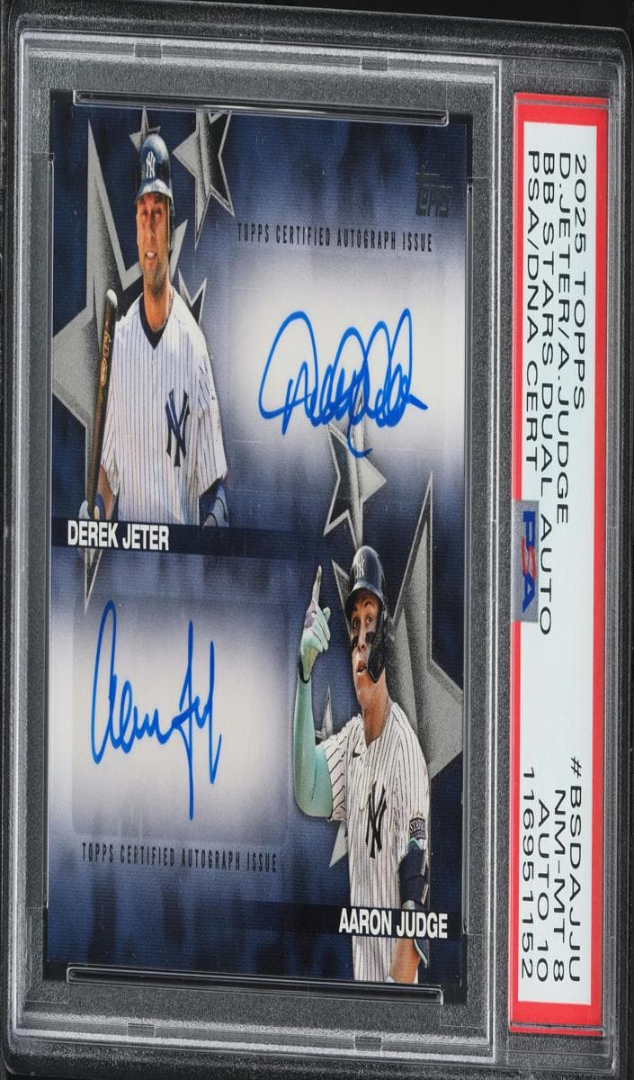 Derek Jeter / Aaron Judge trading card