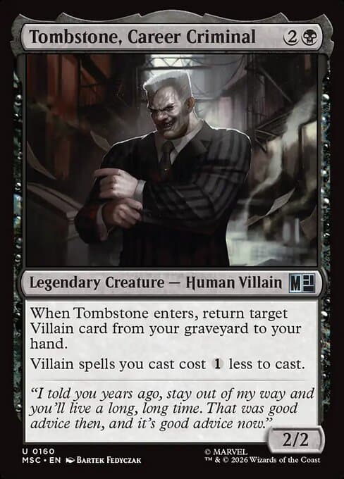 Tombstone, Career Criminal #70