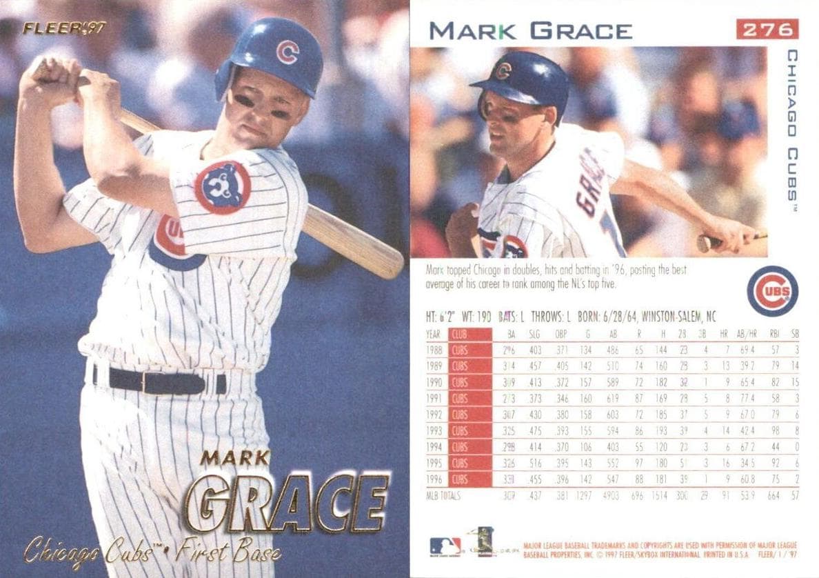 Mark Grace 1997 fleer Fleer