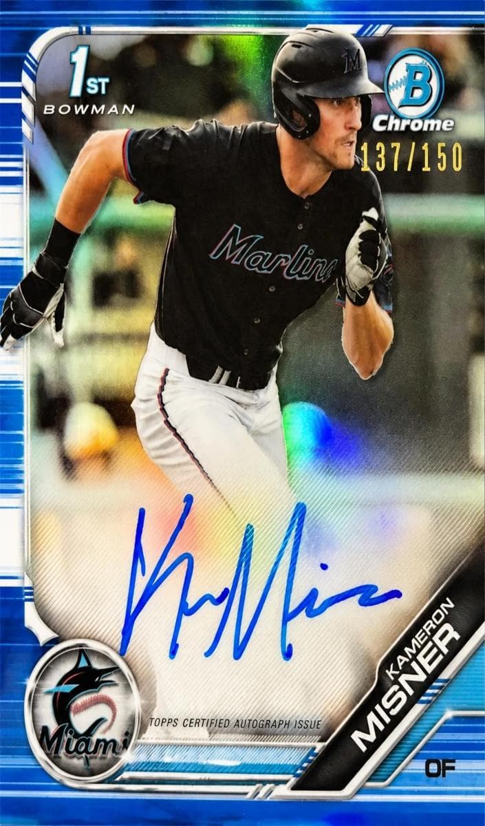 Kameron Misner 2019 bowman Bowman Draft
