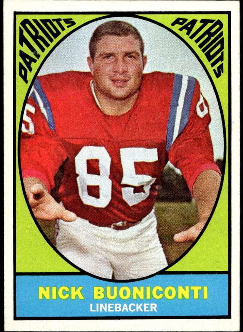 Nick Buoniconti 1967 topps Topps
