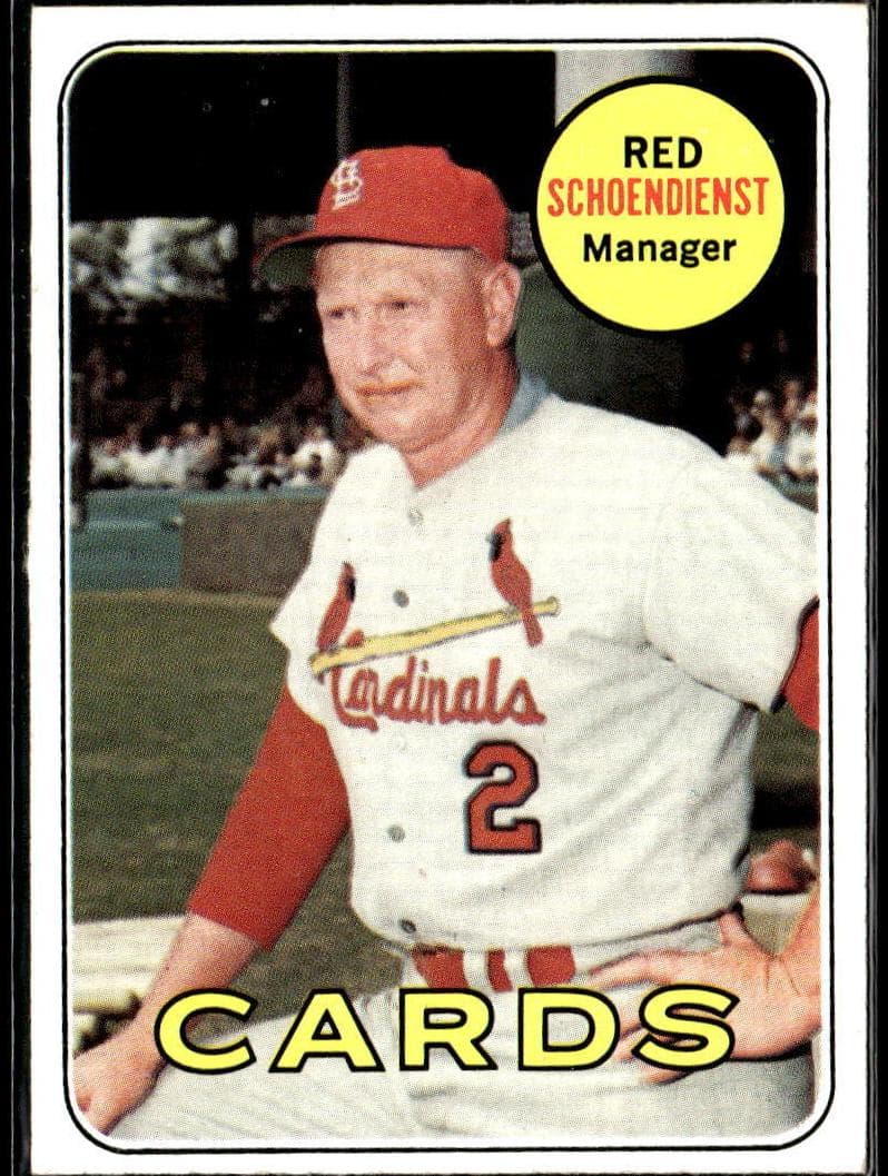 Red Schoendienst 1969 topps Topps