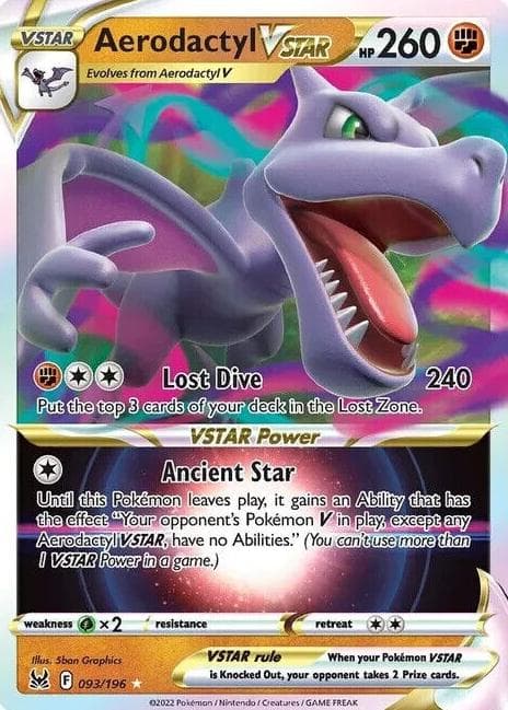 Aerodactyl VSTAR trading card