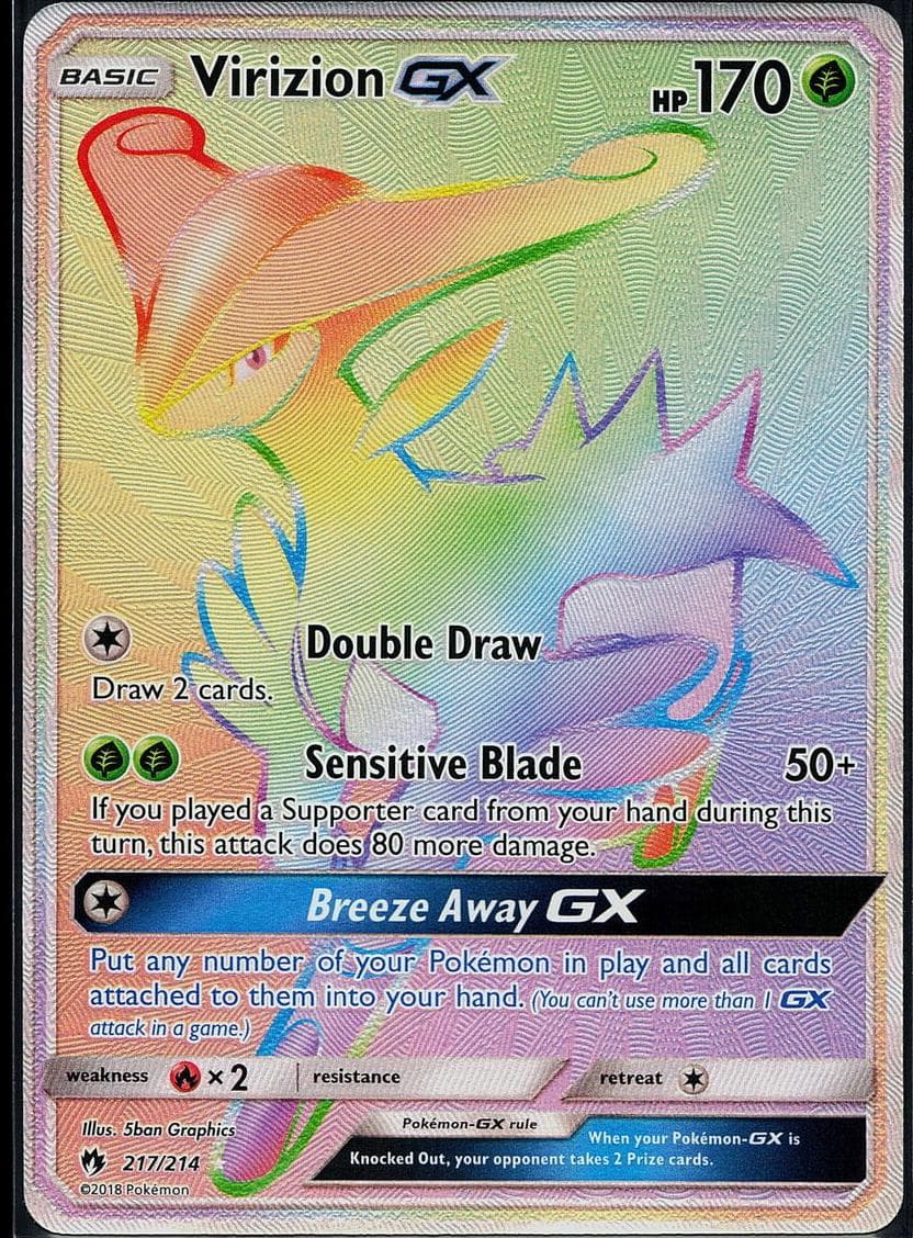 Virizion-GX trading card