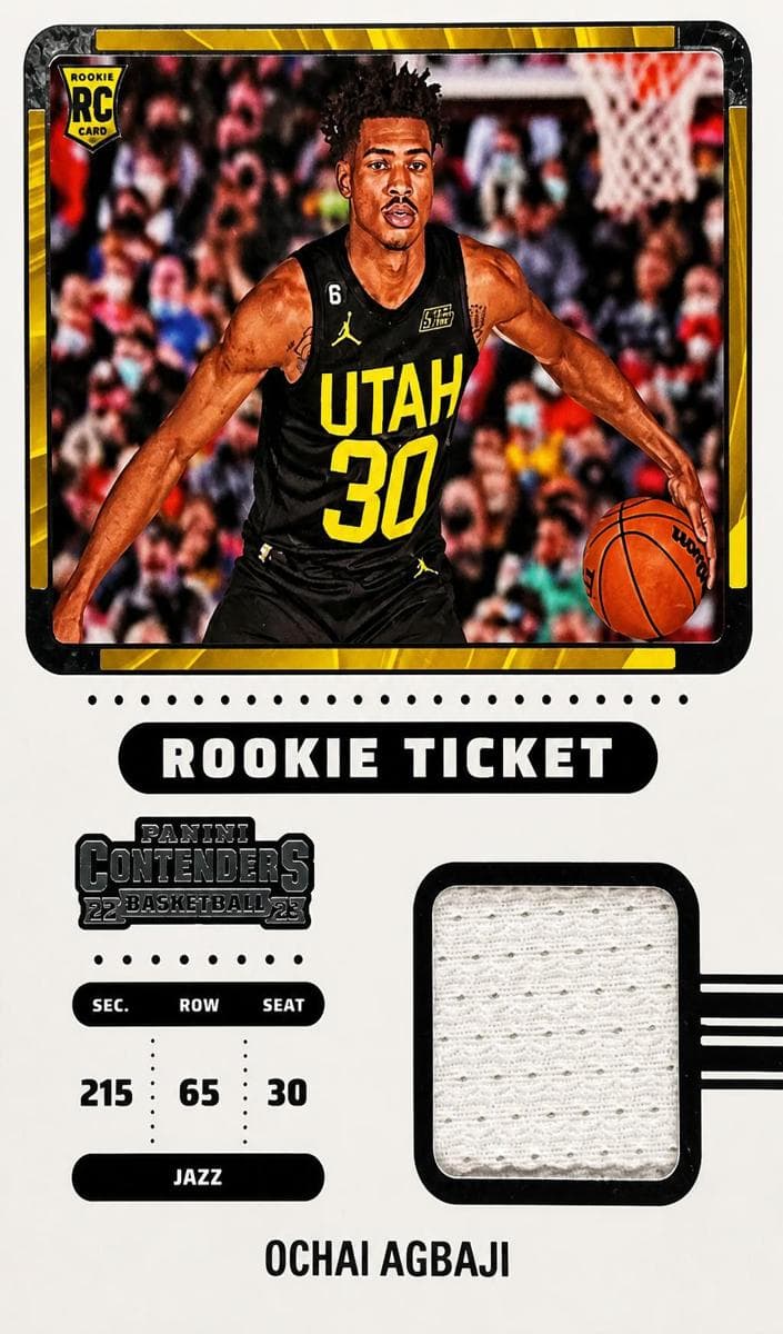 Ochai Agbaji 2022 panini Panini Contenders