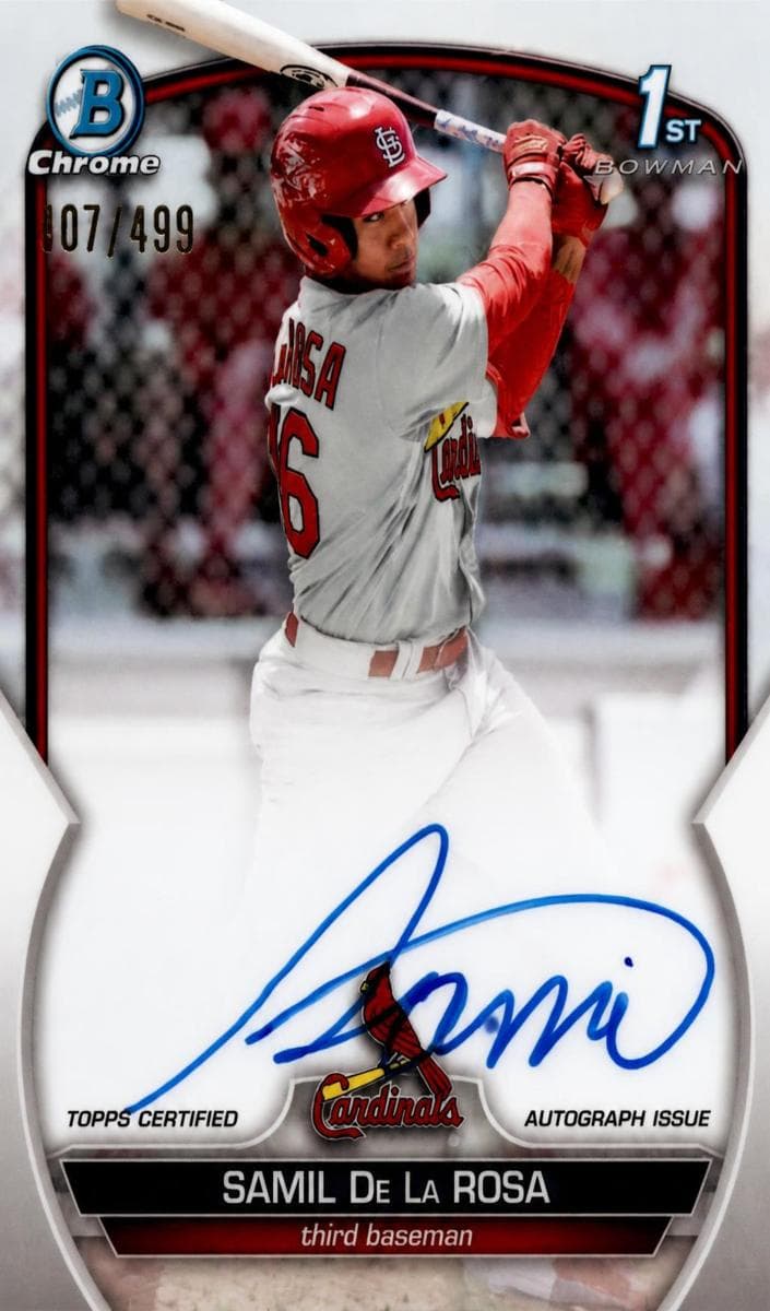 Samil De La Rosa trading card