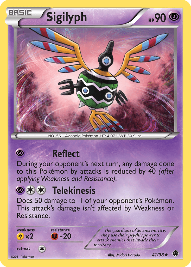 Sigilyph 2011 Pokemon