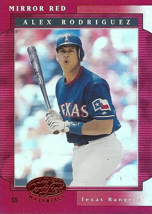 Alex Rodriguez 2001 leaf Leaf Certified Materials