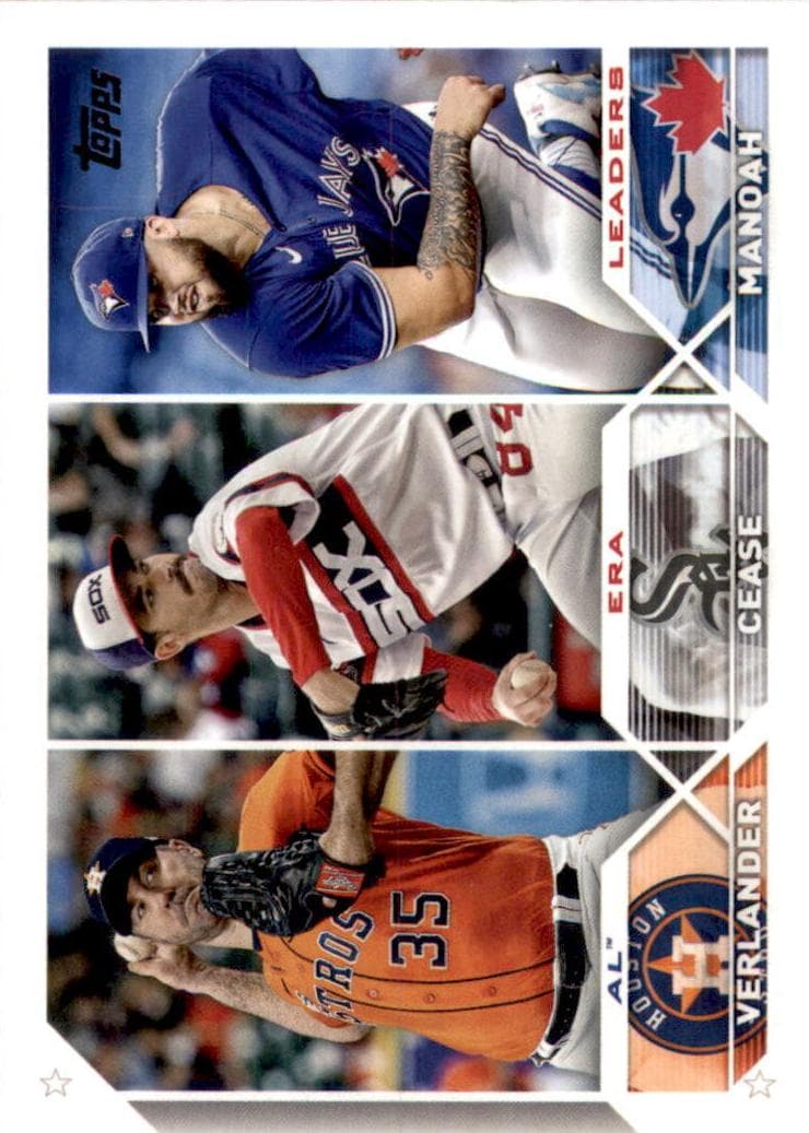AL ERA Leaders (Justin Verlander / Dylan Cease / Alek Manoah) #311