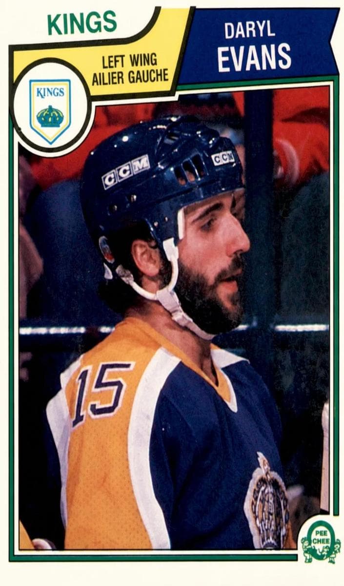 Daryl Evans trading card