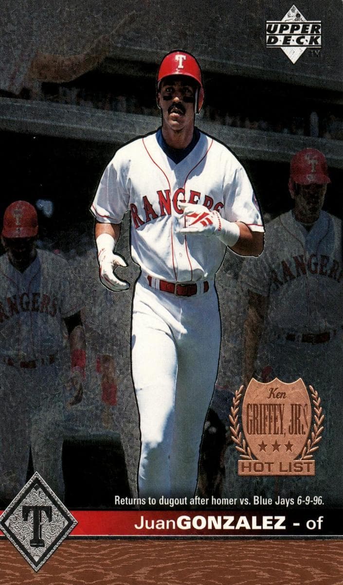 Juan Gonzalez 1997 upper-deck Upper Deck