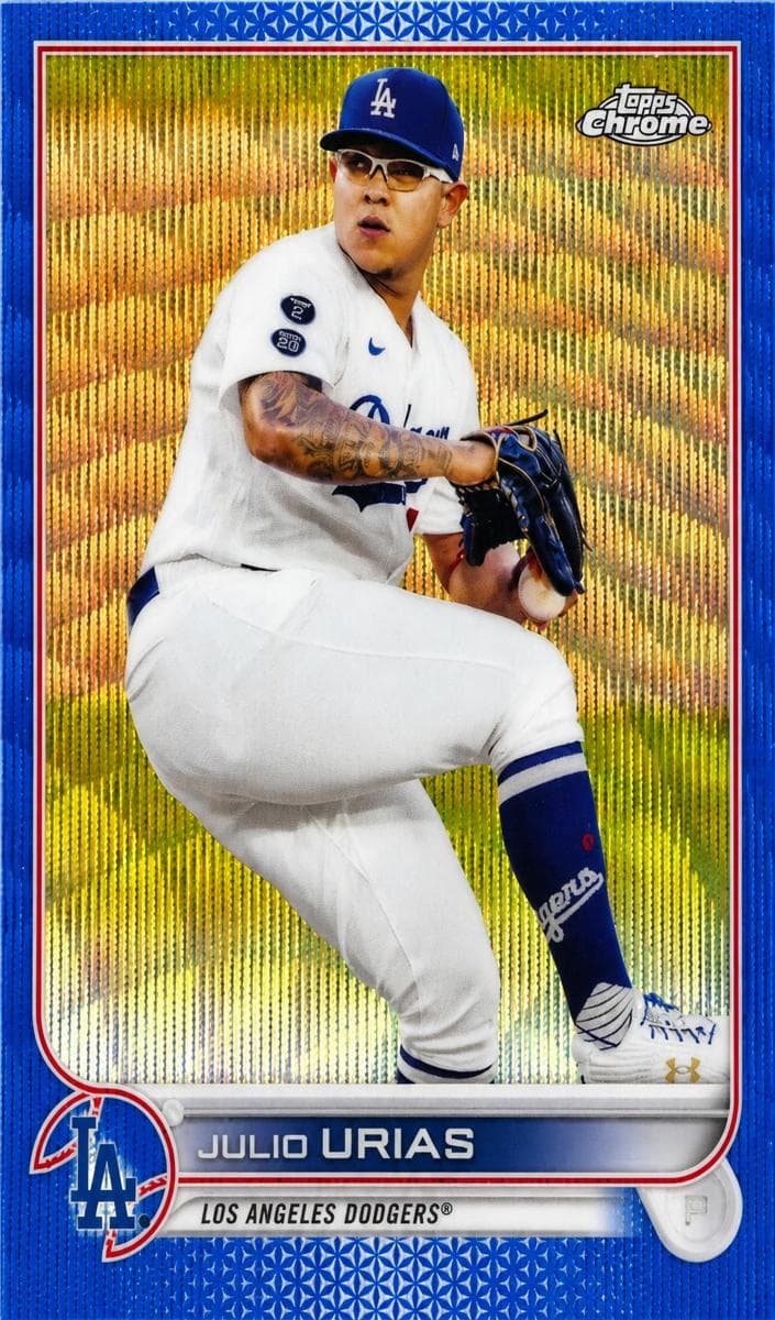 Julio Urias trading card