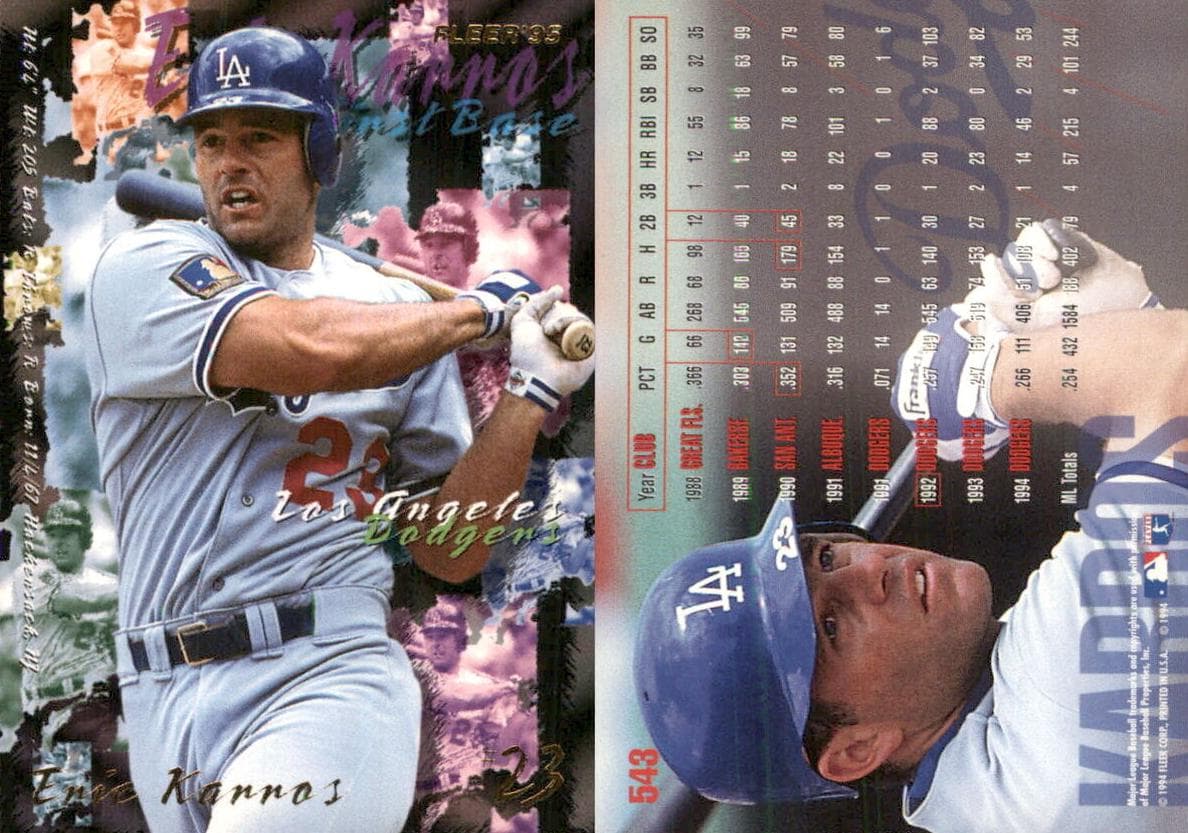 Eric Karros 1995 fleer Fleer