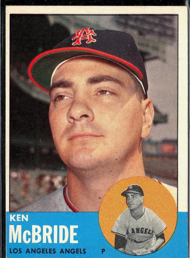 Ken McBride 1963 topps Topps