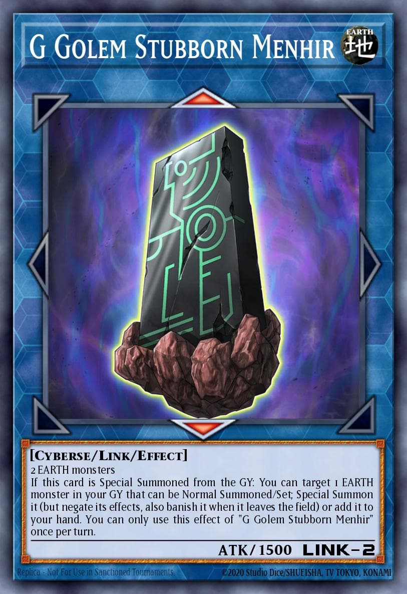 G Golem Stubborn Menhir #BLCR-EN043