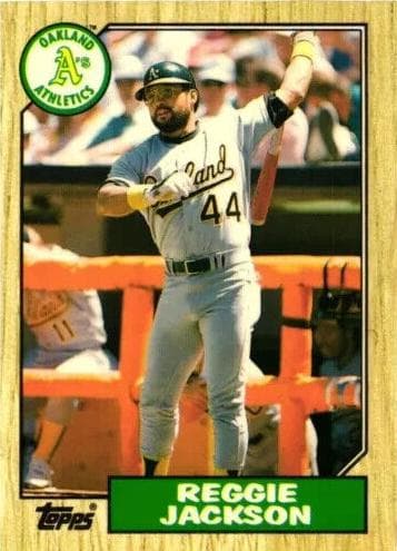 Reggie Jackson 1987 topps