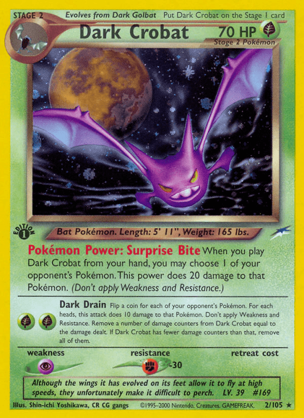 Dark Crobat 2002 Pokemon Neo Destiny