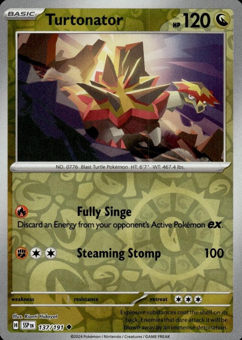 Turtonator trading card