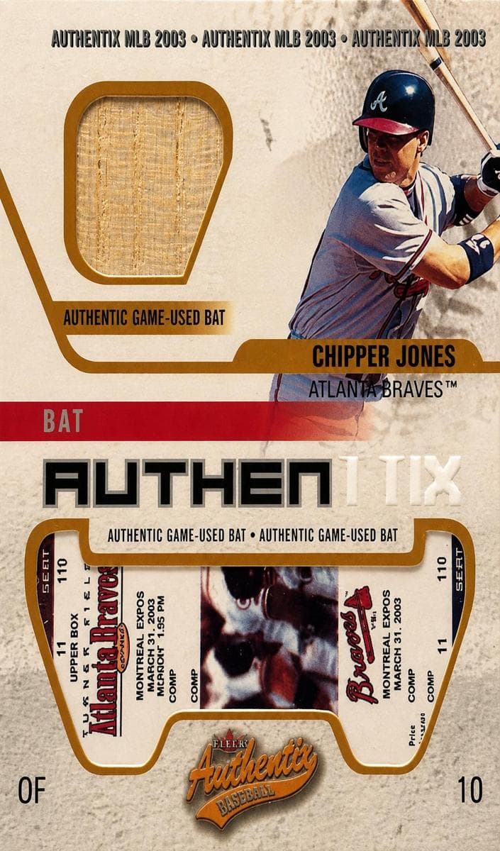 Chipper Jones 2003 fleer