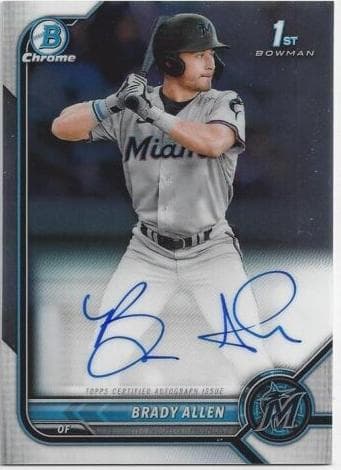 Brady Allen trading card