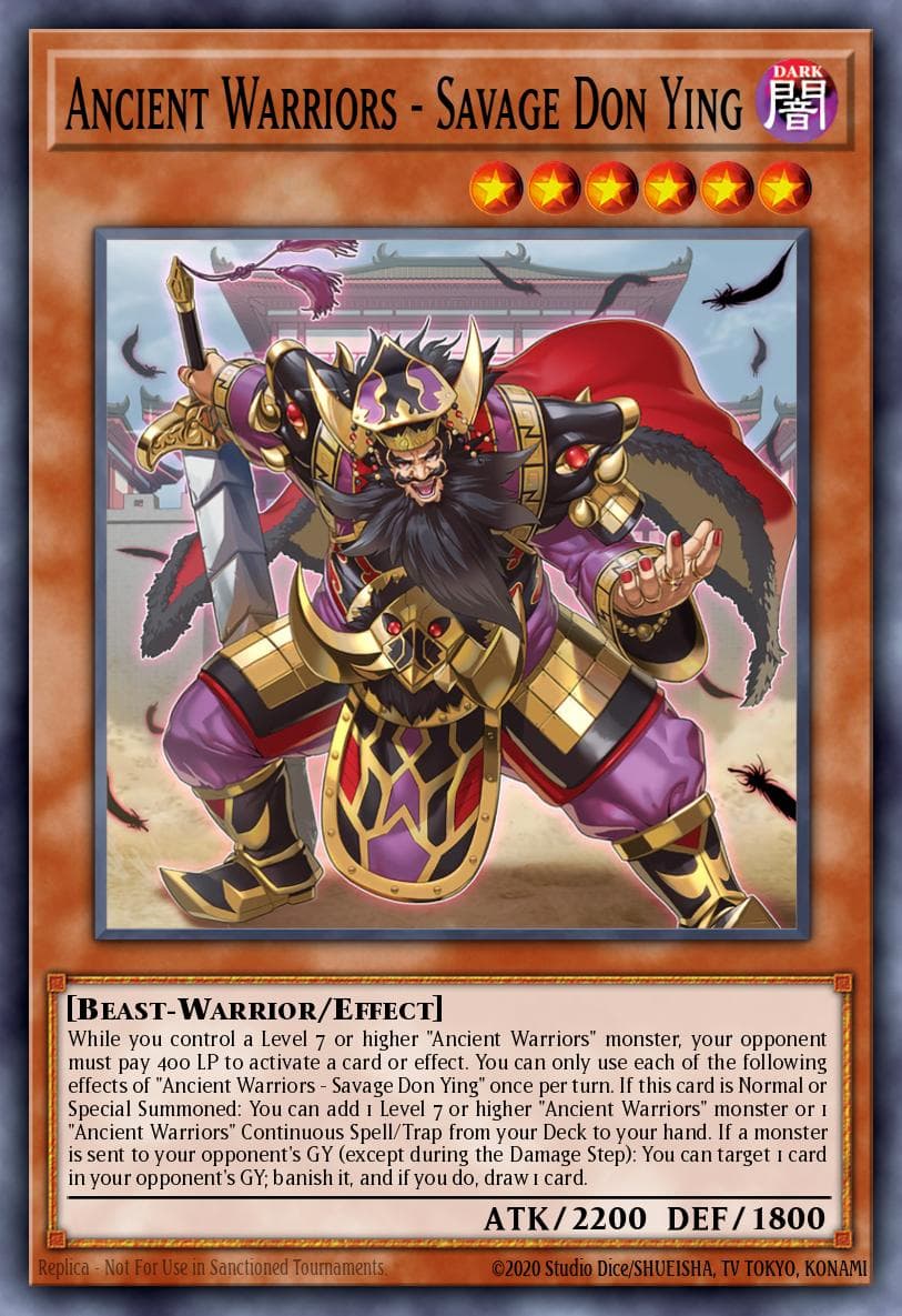 Ancient Warriors - Savage Don Ying 2022 Yu-Gi-Oh!